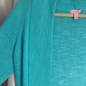 Aquamarine Lilly Pulitzer Cardigan Sweater